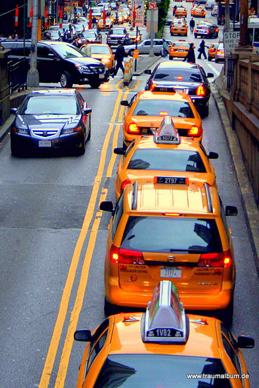 Gelbe Taxis in New York für Capture the Color