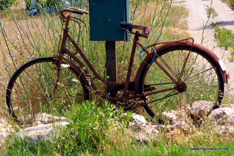 Rostiges Fahrrad