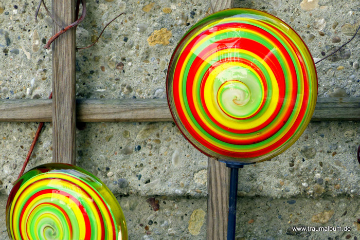 Spirale aus Glas
