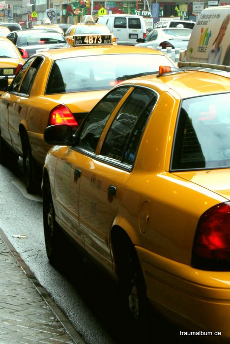 Yellow Cabs in New York für ein schwieriges Magic Letters "Y"