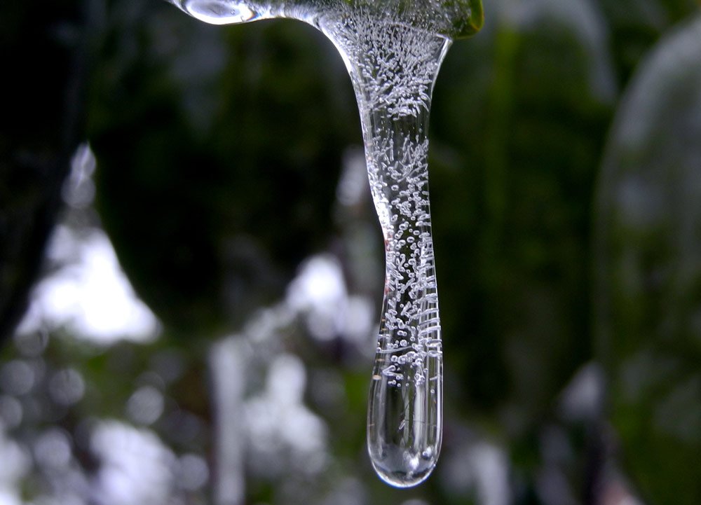 Eistropfen gefrorener Wassertropfen Aqua traumalbum